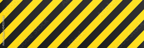 Yellow black background stripes.  Risk sign abstract pattern vector