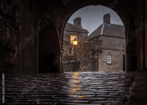 Konstfotografi Old gothic castle in scotland highland - tourism and history