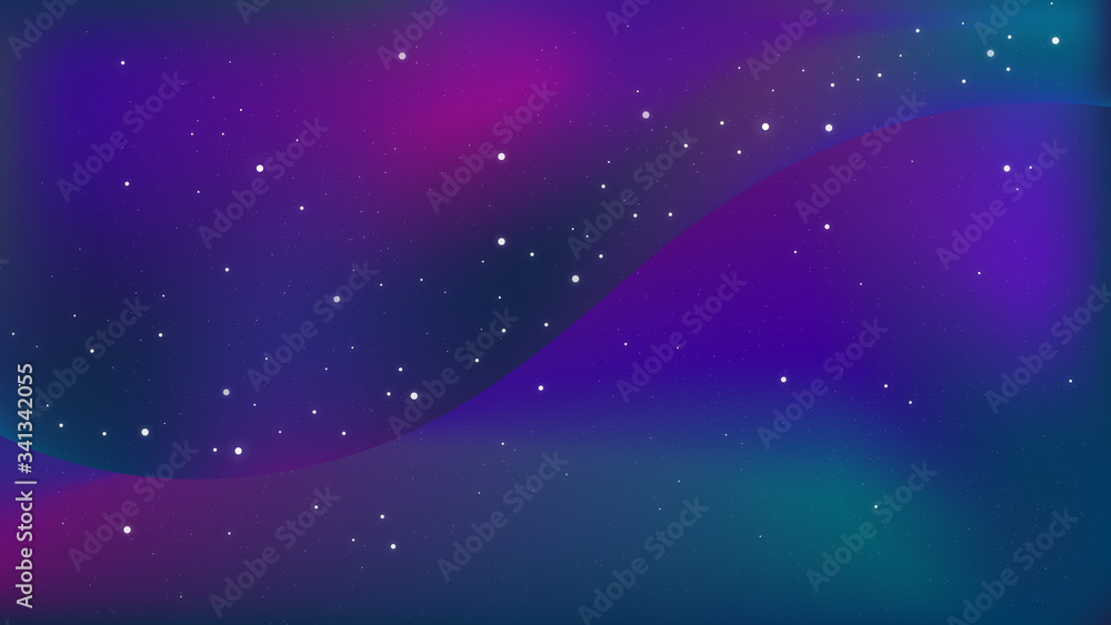 紫のグラデーションの美しい星空 宇宙の背景グラフィック素材 Vector De Stock Adobe Stock 紫のグラデーションの美しい星空 宇宙の背景グラフィック素材 Vector De Stock Adobe Stock