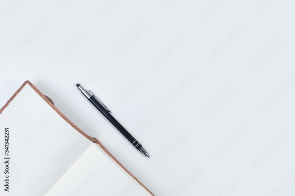 Flat lay desk notepad coffee computer creative Flat lay desk notepad coffee computer creative
