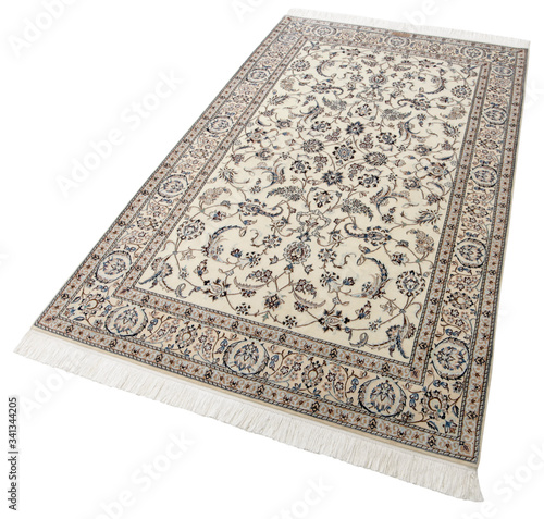 Old and modern Persian Colourful Arabesque and handmade carpet, rug gelim, patchwork, and Gabbeh with the pattern.