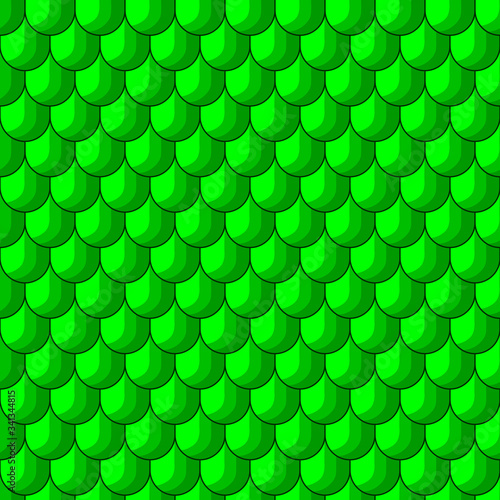 Reptile, lizard, snake and dragon scales. Seamless ornament, pattern, background and template. Vector square