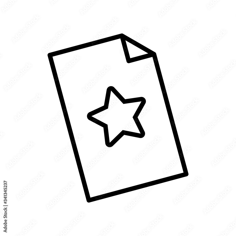 paper document line style icon paper document line style icon