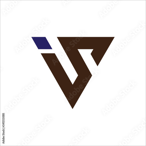 Initial letter is or si logo vector templates