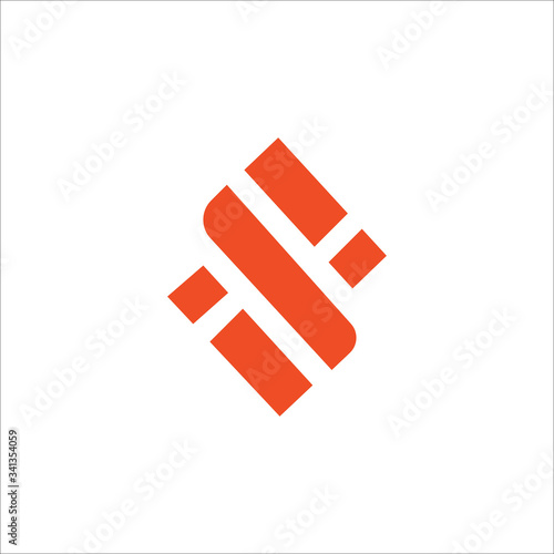 Initial letter is logo or si logo vector design templates