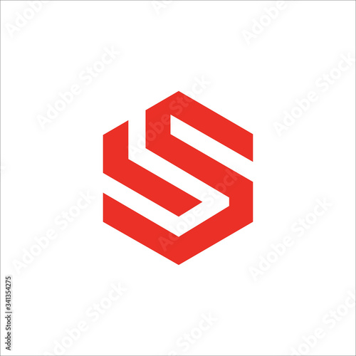 Initial letter is logo or si logo vector design templates