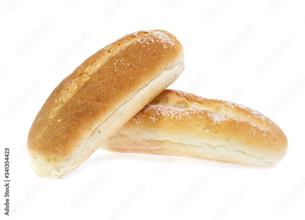 Bread isolated on white background Bread isolated on white background