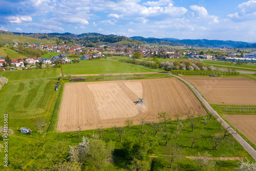 Landscape of the Kinzig valley with a view of Ohlsbach photo