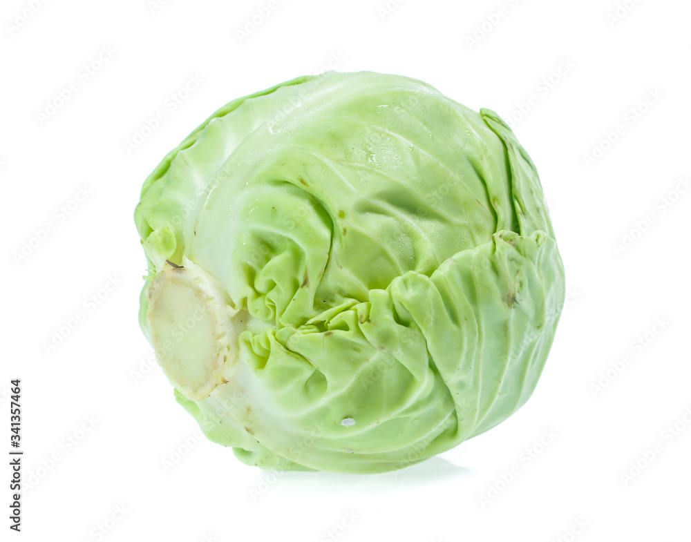 cabbage on white background cabbage on white background