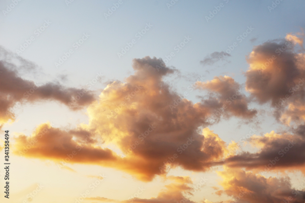 Beautiful sunset clouds in the sky Beautiful sunset clouds in the sky