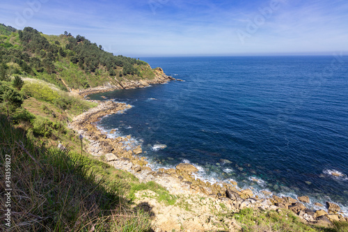 View of the sea between Donostia and Pasaia in the Basque Country © julen