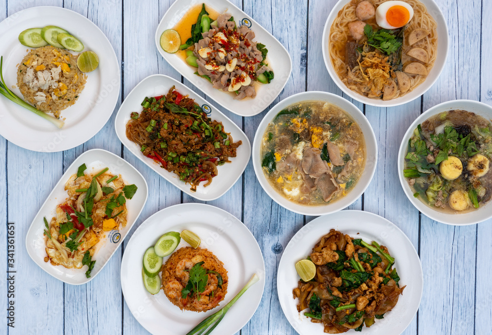 Thai Food Mixed Dishes Thai Food Mixed Dishes