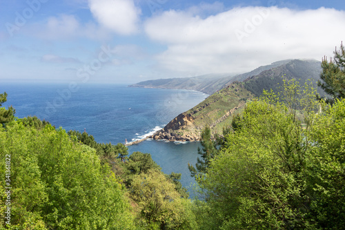 View of the sea between Donostia and Pasaia in the Basque Country