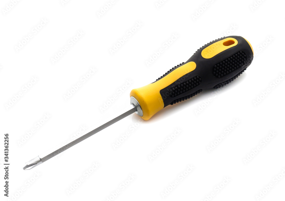 Screwdriver on isolated white background Screwdriver on isolated white background