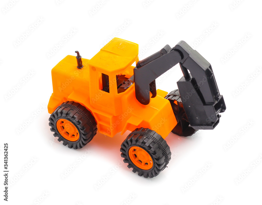 Toy car for Masonry drill on white background Toy car for Masonry drill on white background