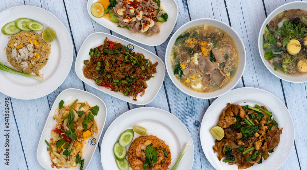 Thai Food Mixed Dishes Thai Food Mixed Dishes