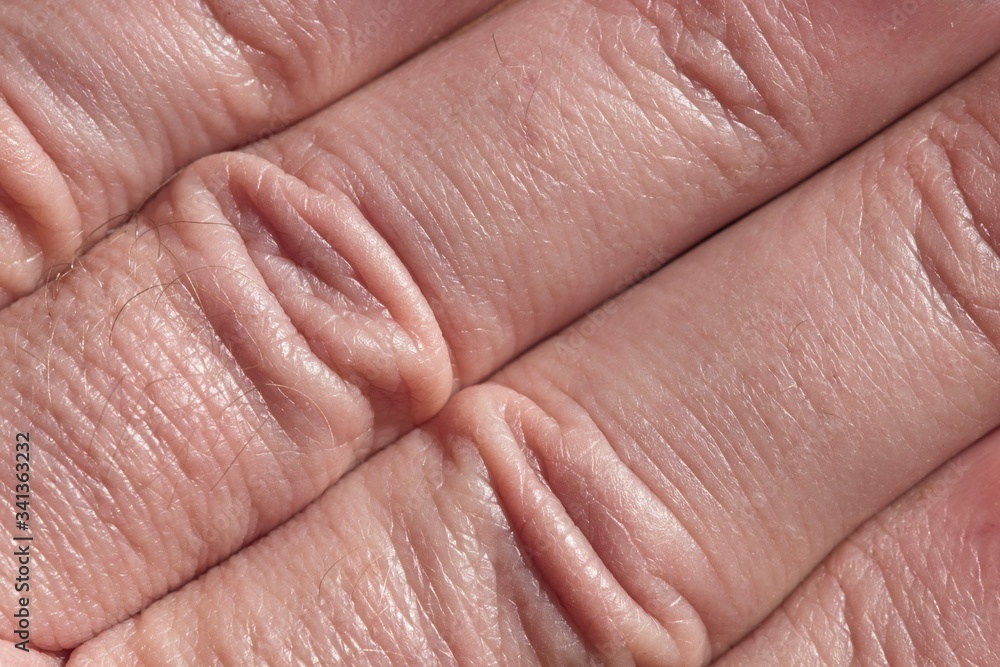 Macro detail of hand and fingers of white man. Macro detail of hand and fingers of white man.