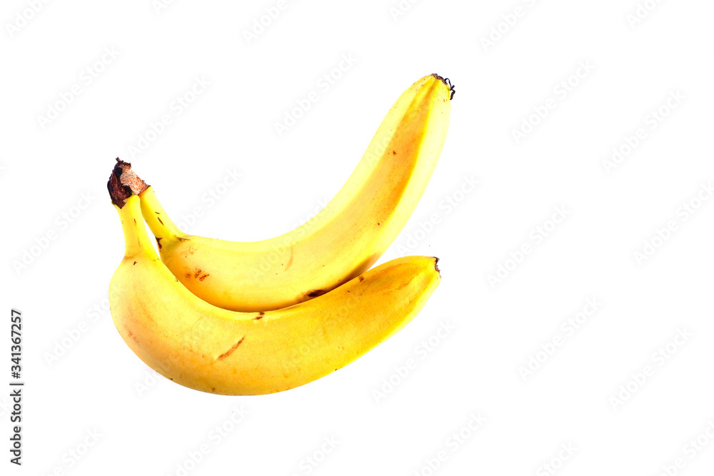 bananas on a white background. Fruit. bananas on a white background. Fruit.