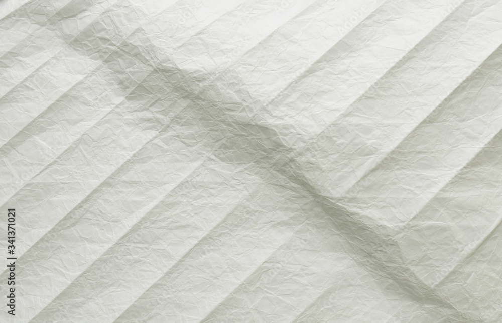 White and multicolored wrinkled paper surface, top view White and multicolored wrinkled paper surface, top view