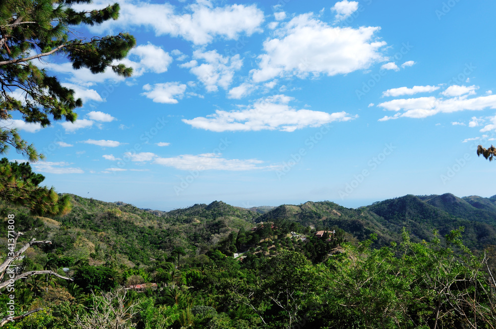A panoramic view of a nature outdoor setting in El Salvador.