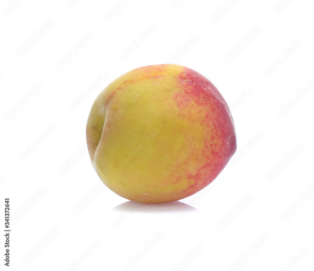 Peach isolated on white background Peach isolated on white background