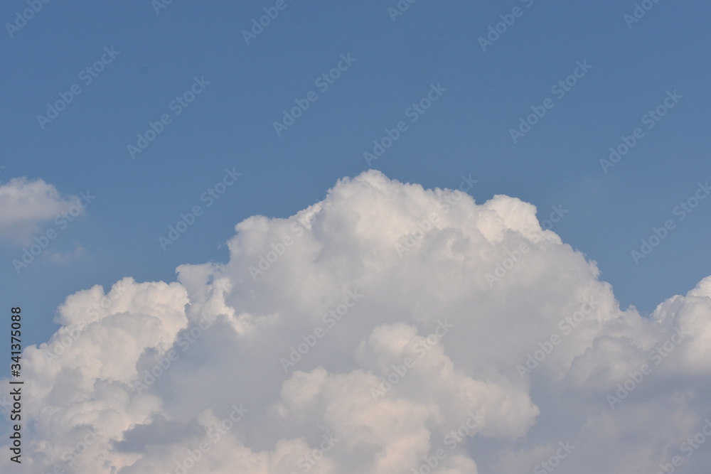 Blue Sky with White Clouds, Nature Background. Blue Sky with White Clouds, Nature Background.