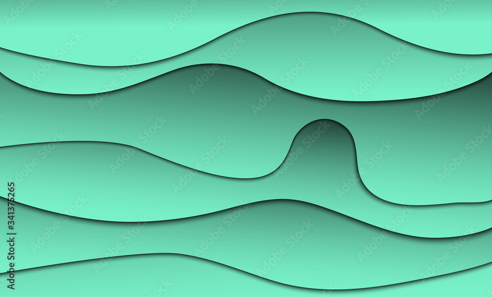 Fototapeta premium Abstract line art pattern background colorAqua Menthe,green vector desing.