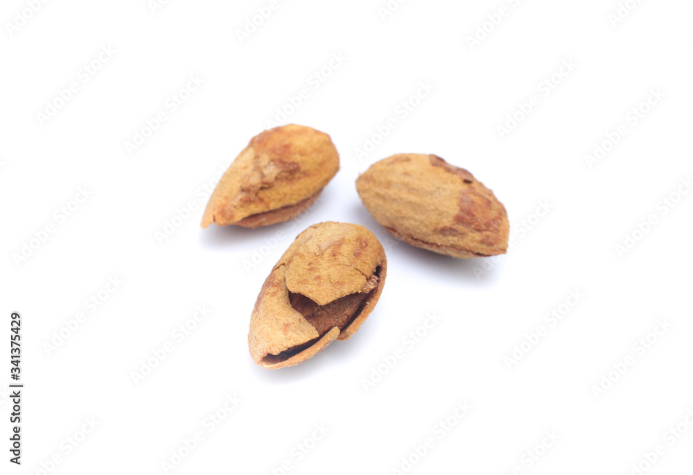Almond isolated on white background Almond isolated on white background