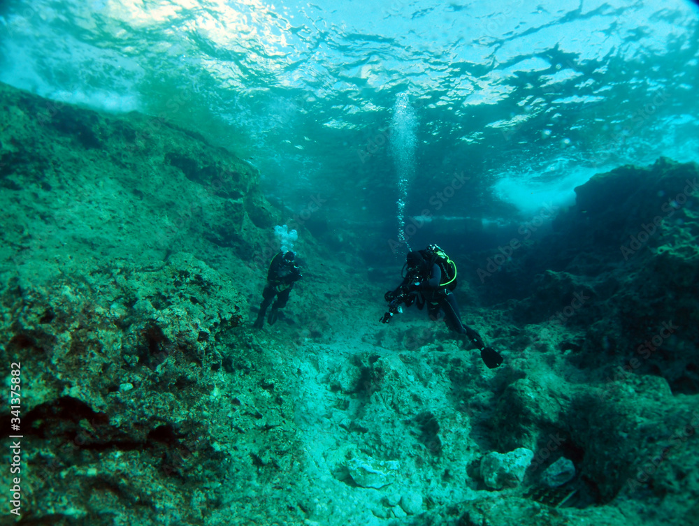 Fototapeta premium Scuba Diving Malta Gozo Comino