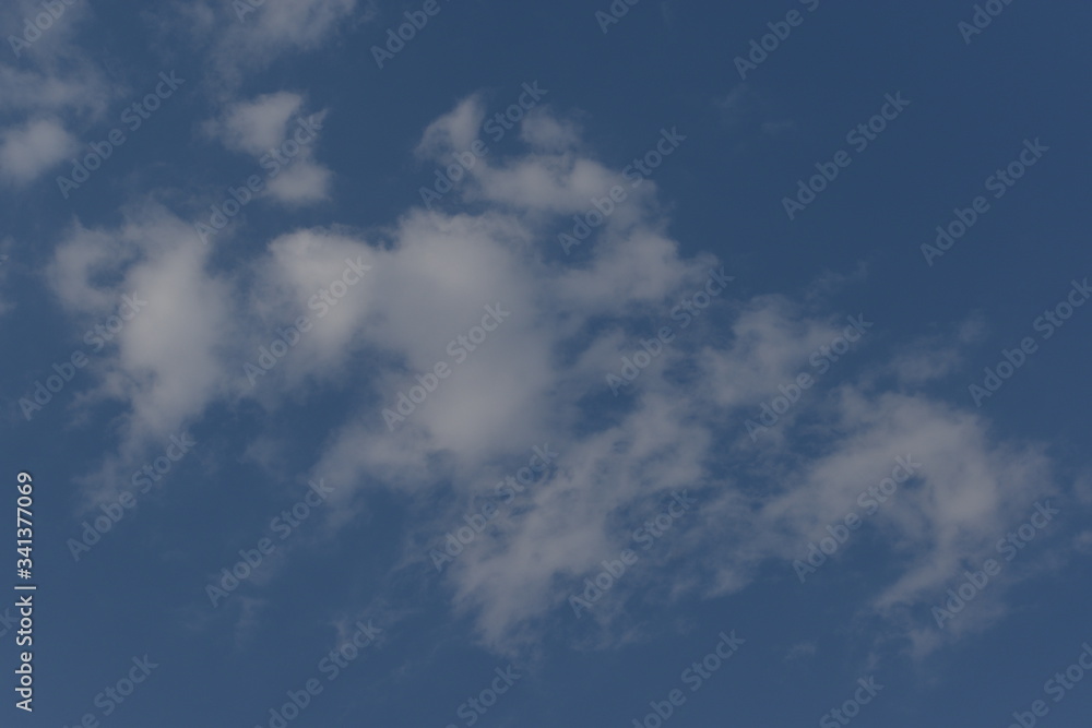 Blue Sky with White Clouds, Nature Background. Blue Sky with White Clouds, Nature Background.