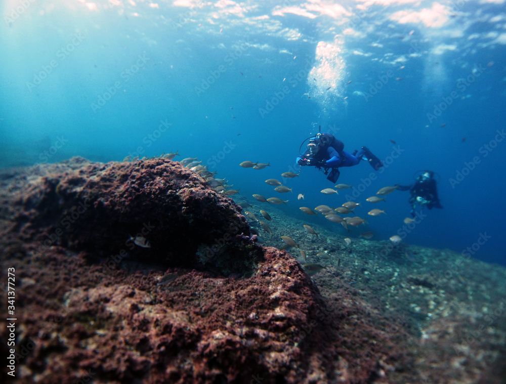 Fototapeta premium Scuba Diving Malta Gozo Comino