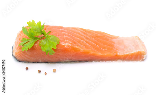 salmon isolated on white background