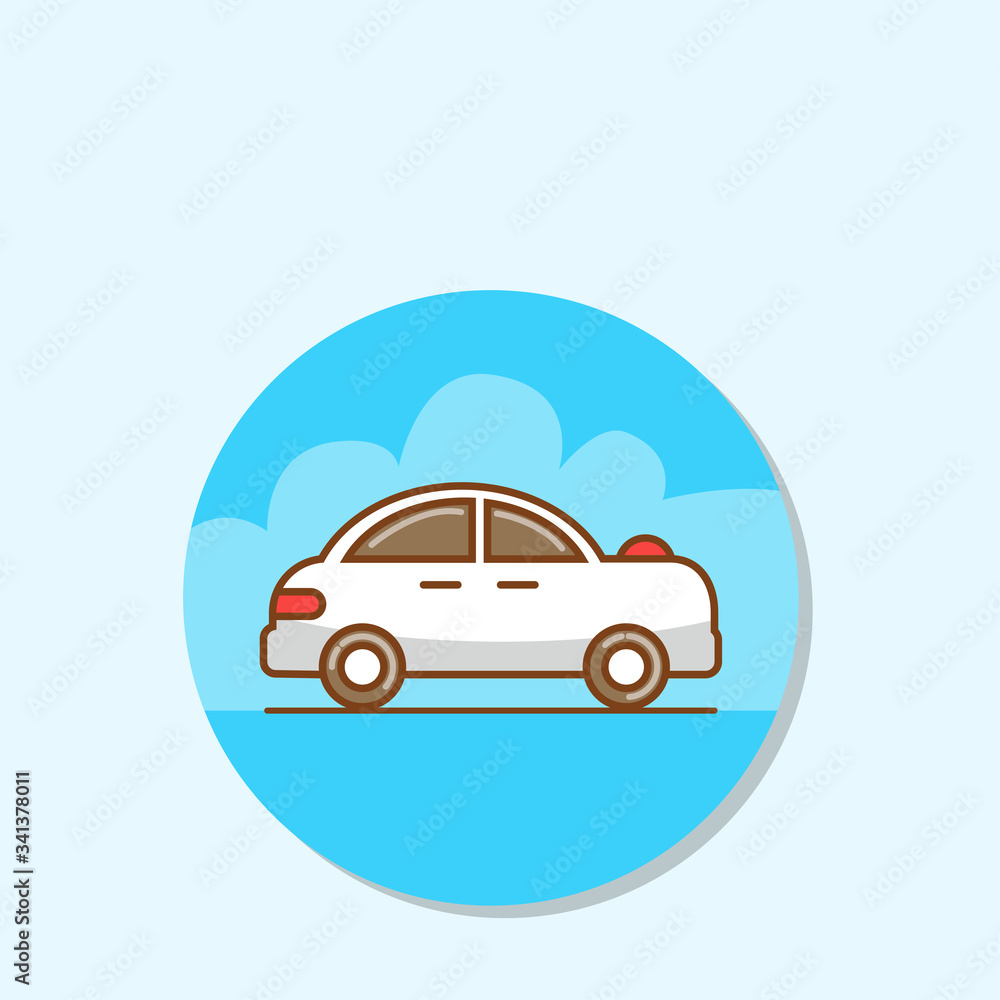 flat icons for Car side view,transportation,vector illustrations
