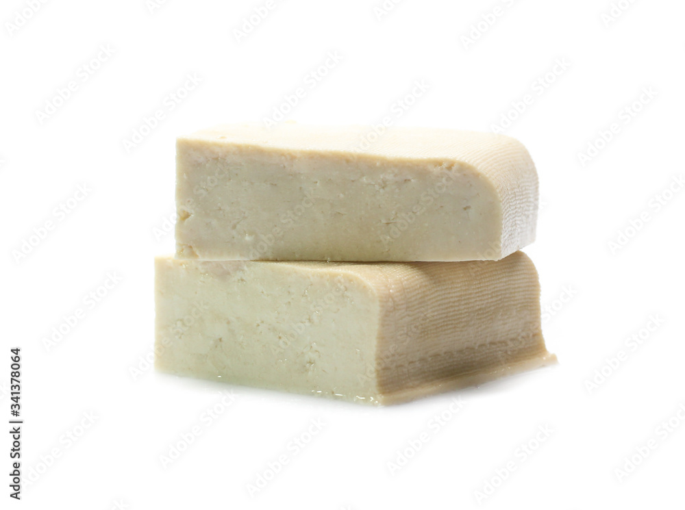 Tofu isolated on white background Tofu isolated on white background