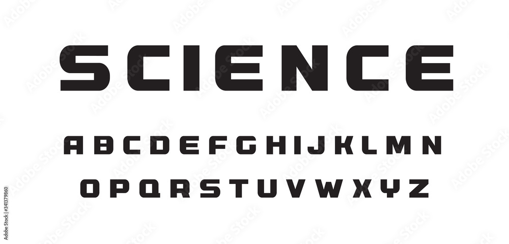 Science Technology Letters Black Wide Geometrical Simple Style
