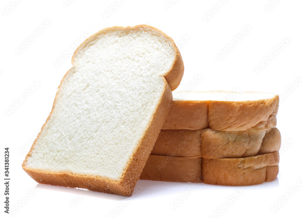 sliced bread isolated on white background sliced bread isolated on white background