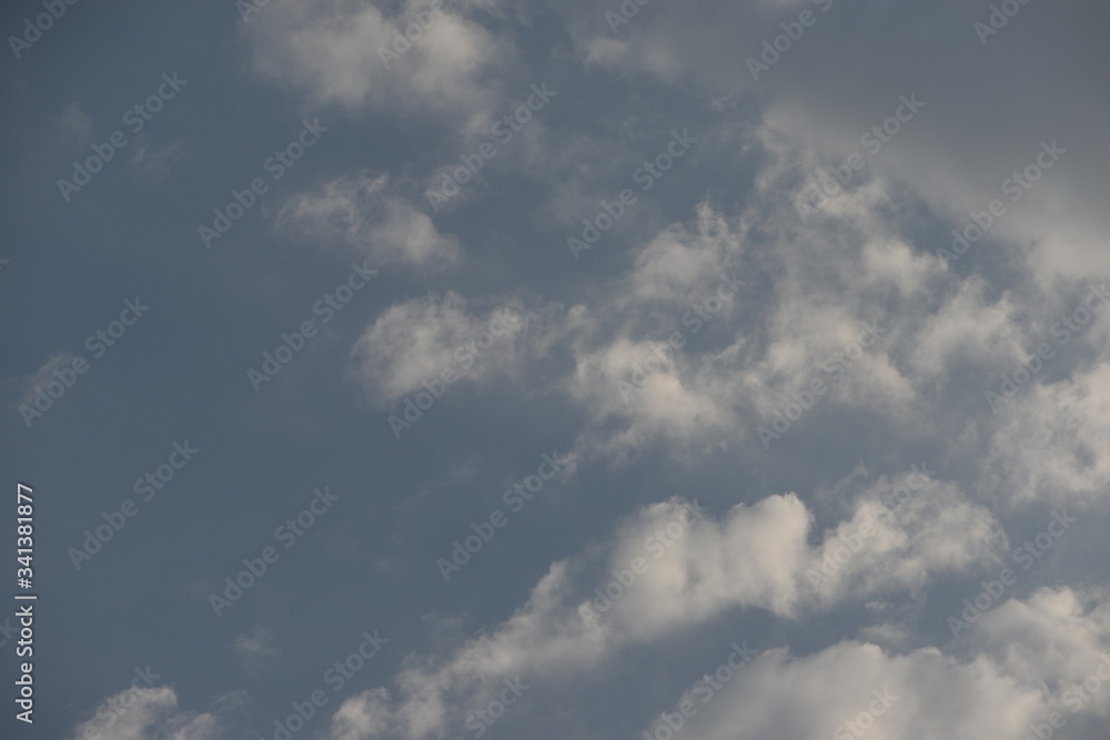 Blue Sky with White Clouds, Nature Background. Blue Sky with White Clouds, Nature Background.