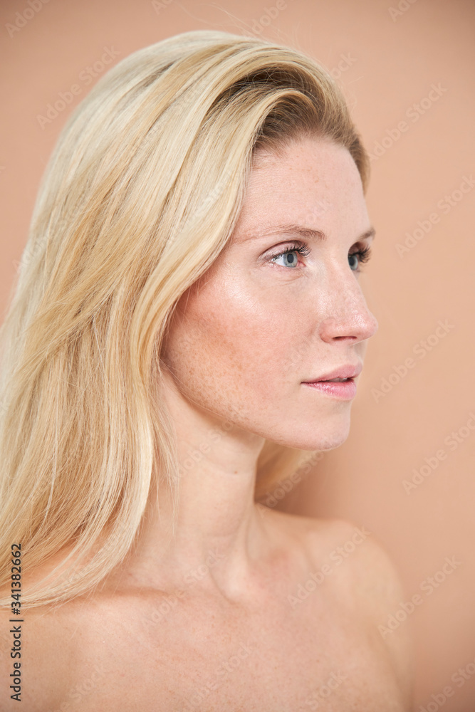 Portrait of beautiful blond woman Portrait of beautiful blond woman