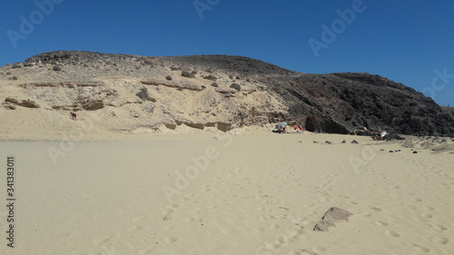sand dunes in lanzarote