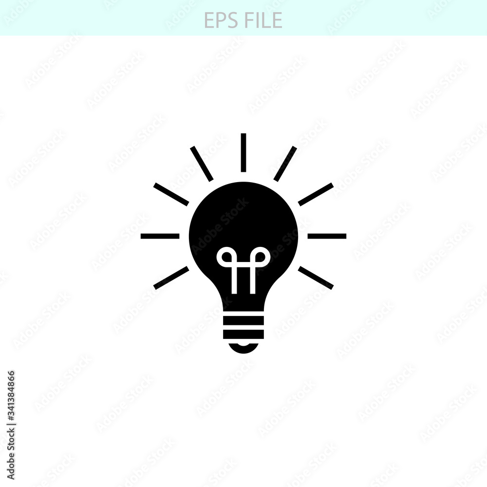 Bulb, idea icon. EPS vector file Bulb, idea icon. EPS vector file