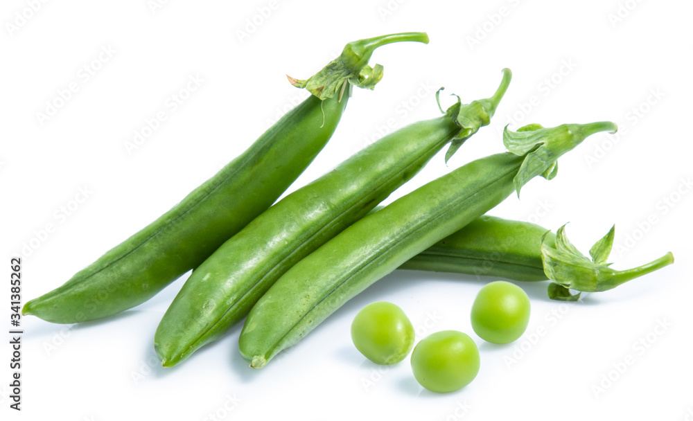 green Pea vegetable isolated on white background green Pea vegetable isolated on white background