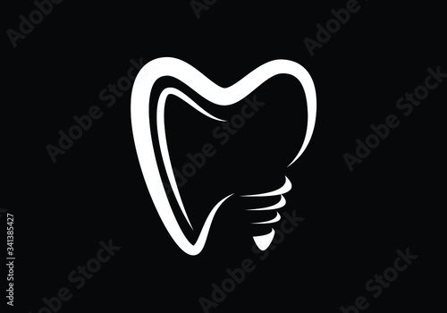 Dental Clinic logo template, Dental Care logo designs vector, Tooth Teeth Smile Dentist Logo