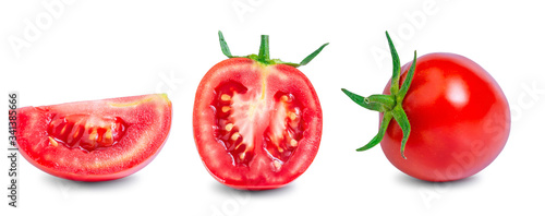 Fototapeta Naklejka Na Ścianę i Meble -  tomato isolated on white background