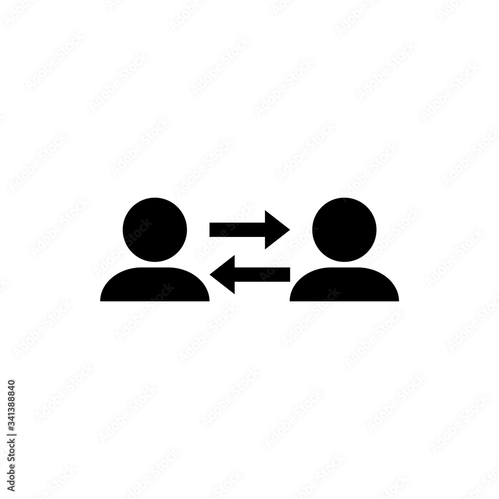 People Connection Vector Design Icon Template People Connection Vector Design Icon Template