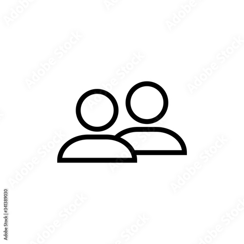 People Connection Vector Design Icon Template