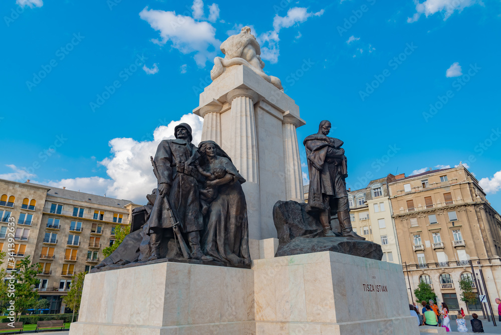 Obraz premium urban panorama of the city of Budapest in Hungary