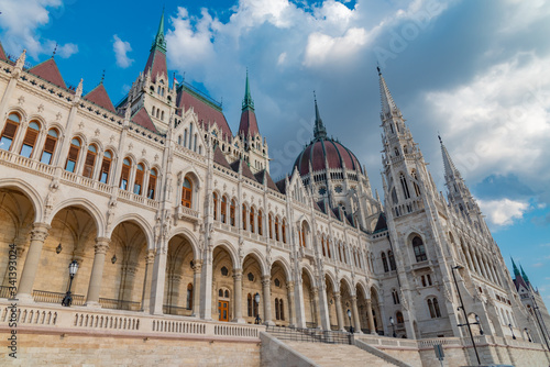 urban panorama of the city of Budapest in Hungary