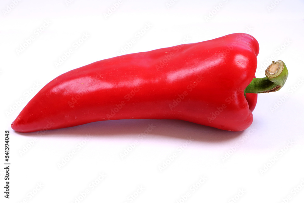 Red Pepper Isolated on White Background