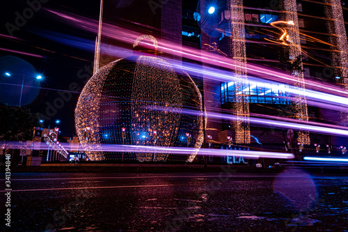 Photography city of nigth long exposure
