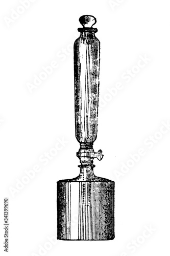 ROBIQUET Laboratory Apparatus – Vintage Engraved Illustration 1897 photo